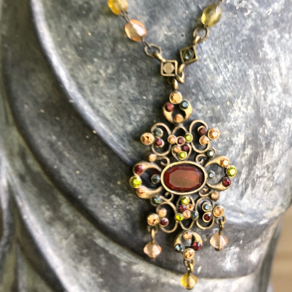 Deep Fall Colors Pretty Necklace